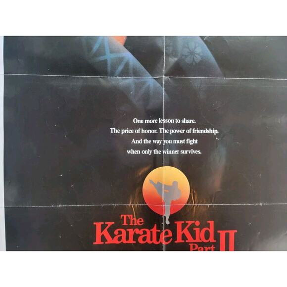 1986 The Karate Kid II Original Movie House Full Sheet Poster - Picture 3 of 8